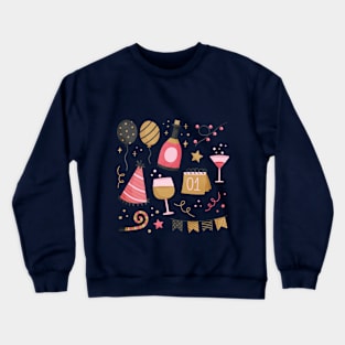 new year 2022 celebration collection Crewneck Sweatshirt